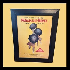 FRAMED Parapluie Revel 32x24 Art Print VINTAGE Umbrella Manufacturer